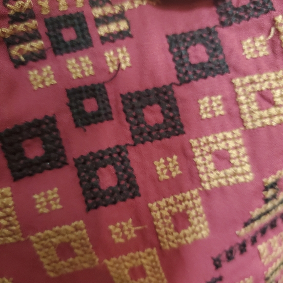 Maurice polyester blouse with stitching. - Picture 6 of 8